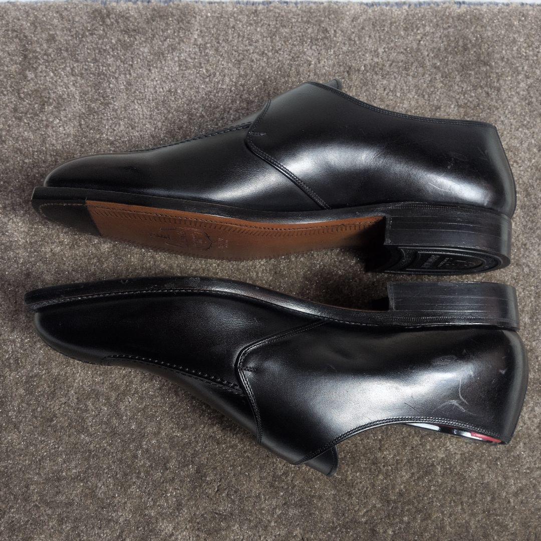 【美品✨SCOTCH GRAIN✨2E✨25cm】レザー ビジネス シューズ 黒