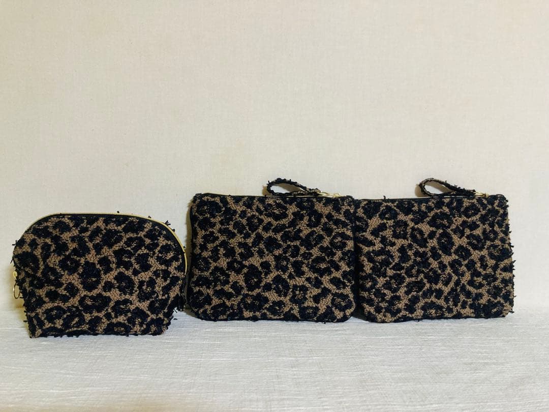 TR ミロスツイードポーチ　3点