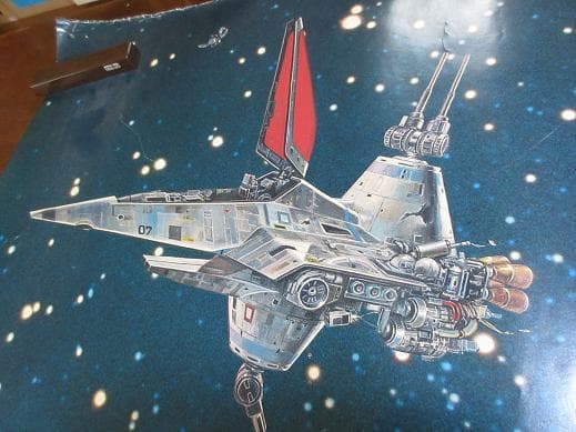 宇宙に逝く　小松左京原作　加藤直之画　ポスター