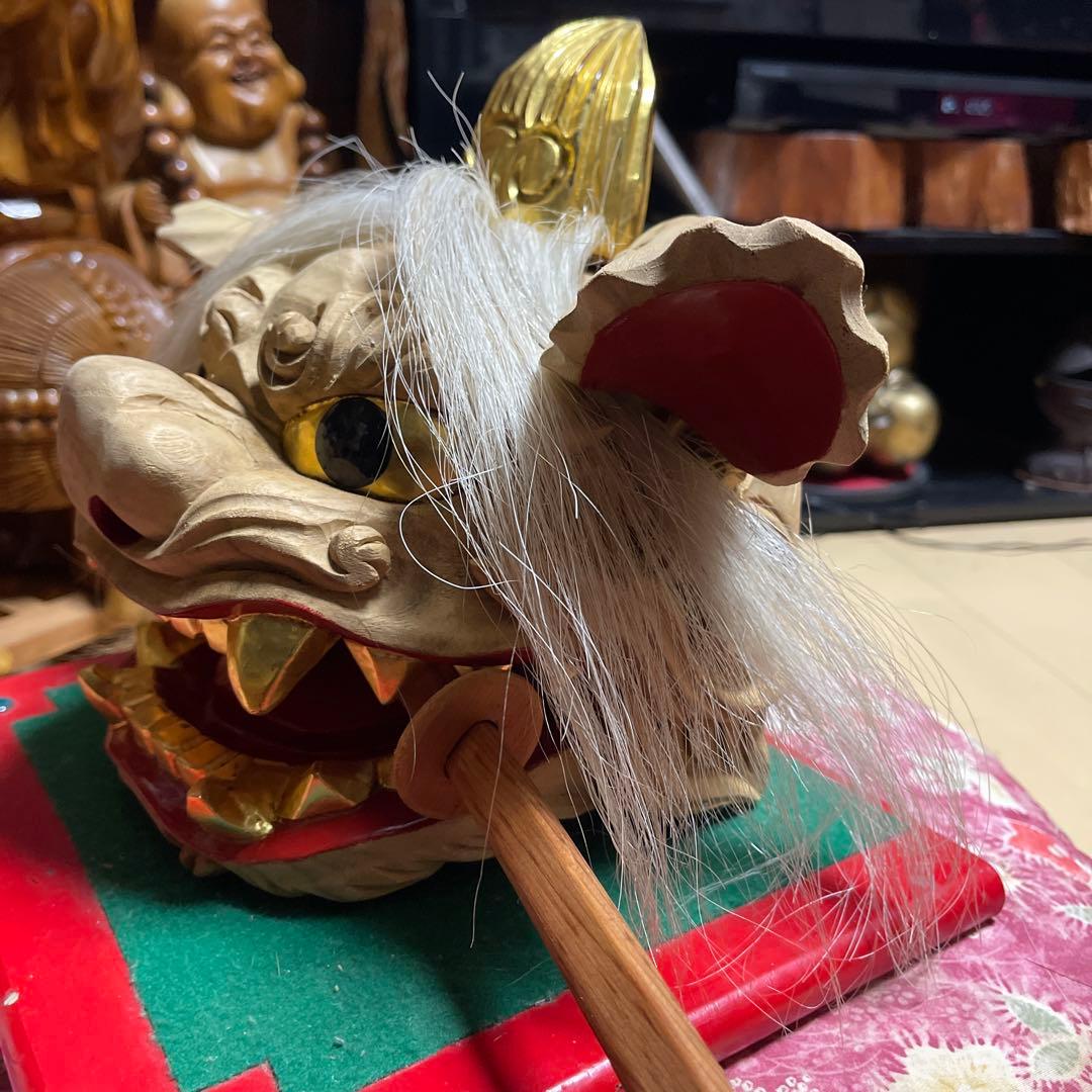 加賀獅子舞 木製置物