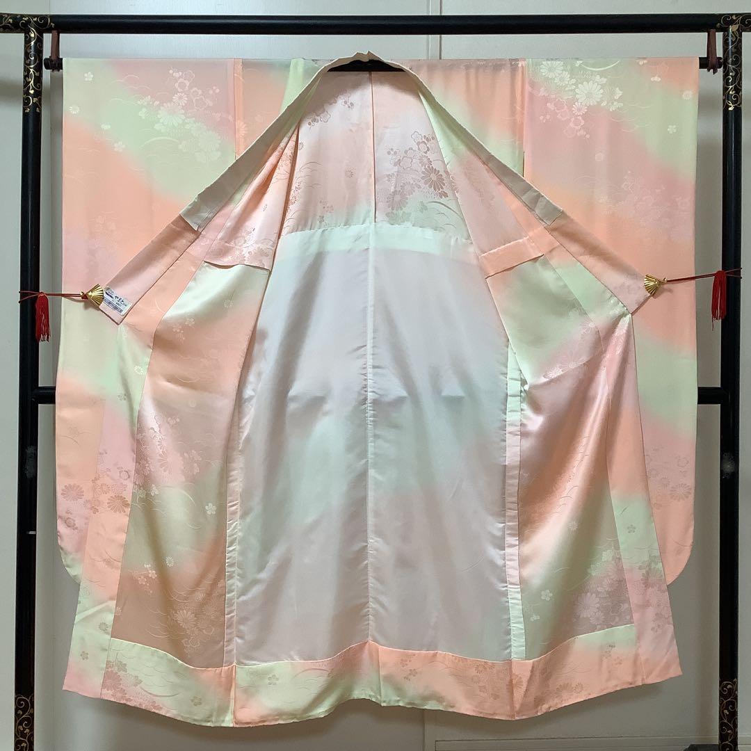 【彦兵衛mini】やまと謹製！正絹振袖・長襦袢セット〜群青色地に辻ヶ花柄〜