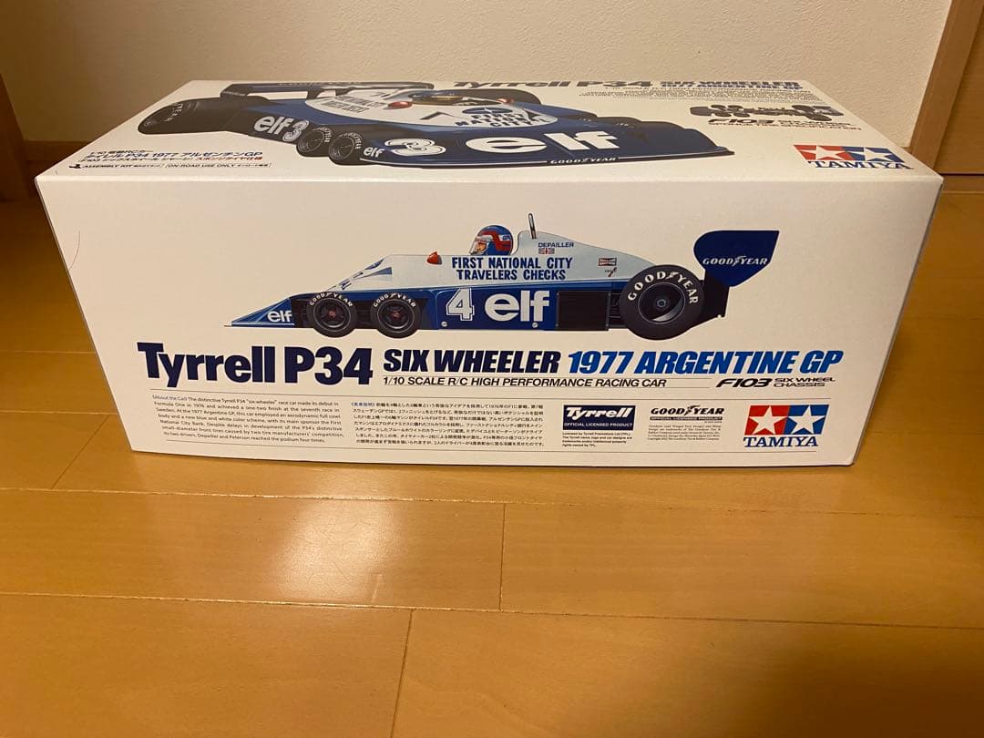 タミヤタイレルP34アルゼンチンGP、ESC とサーボ付き