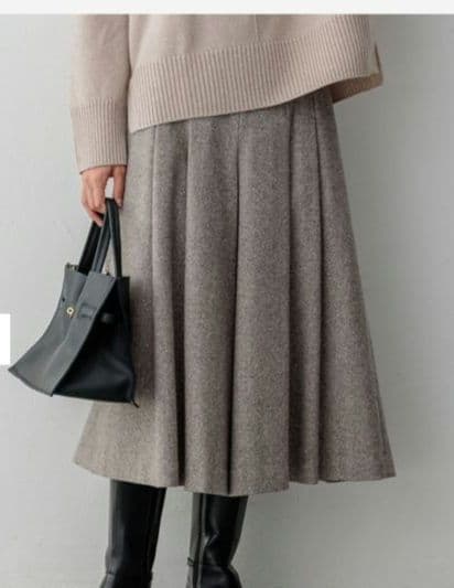 【ONWARD】【ONWARD】シルクネップヘリンボーンガウチョパンツ