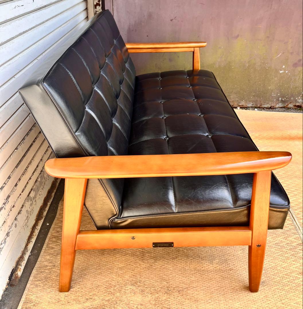 ③【送料無料】カリモク　Kチェア2シーター　ブラック