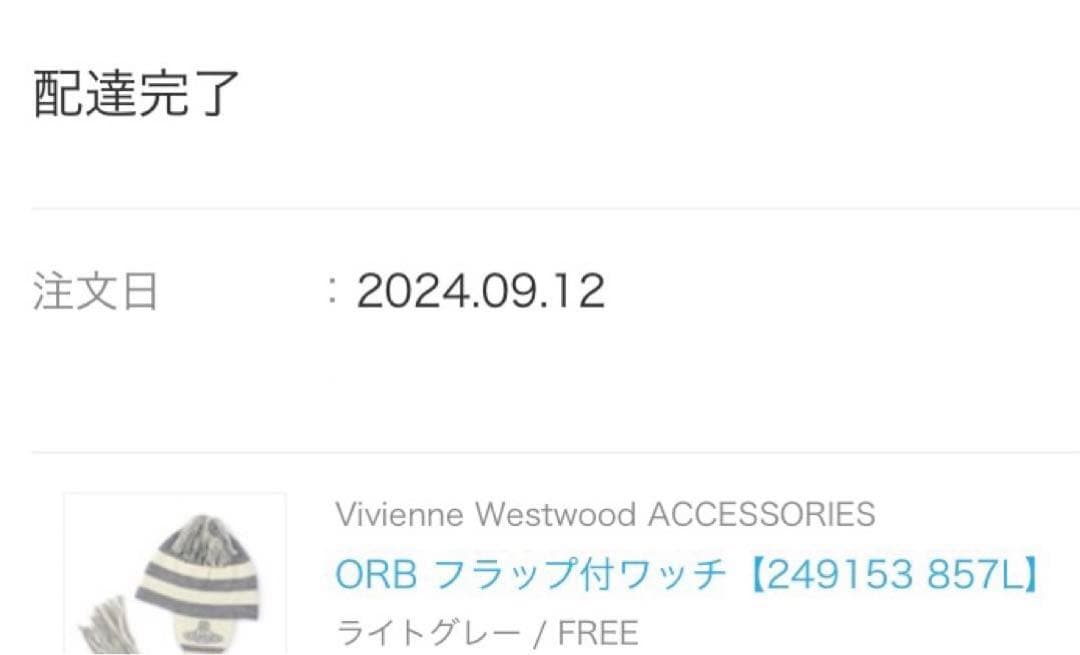 VivienneWestwood ORBフラップ付ワッチ ニット帽