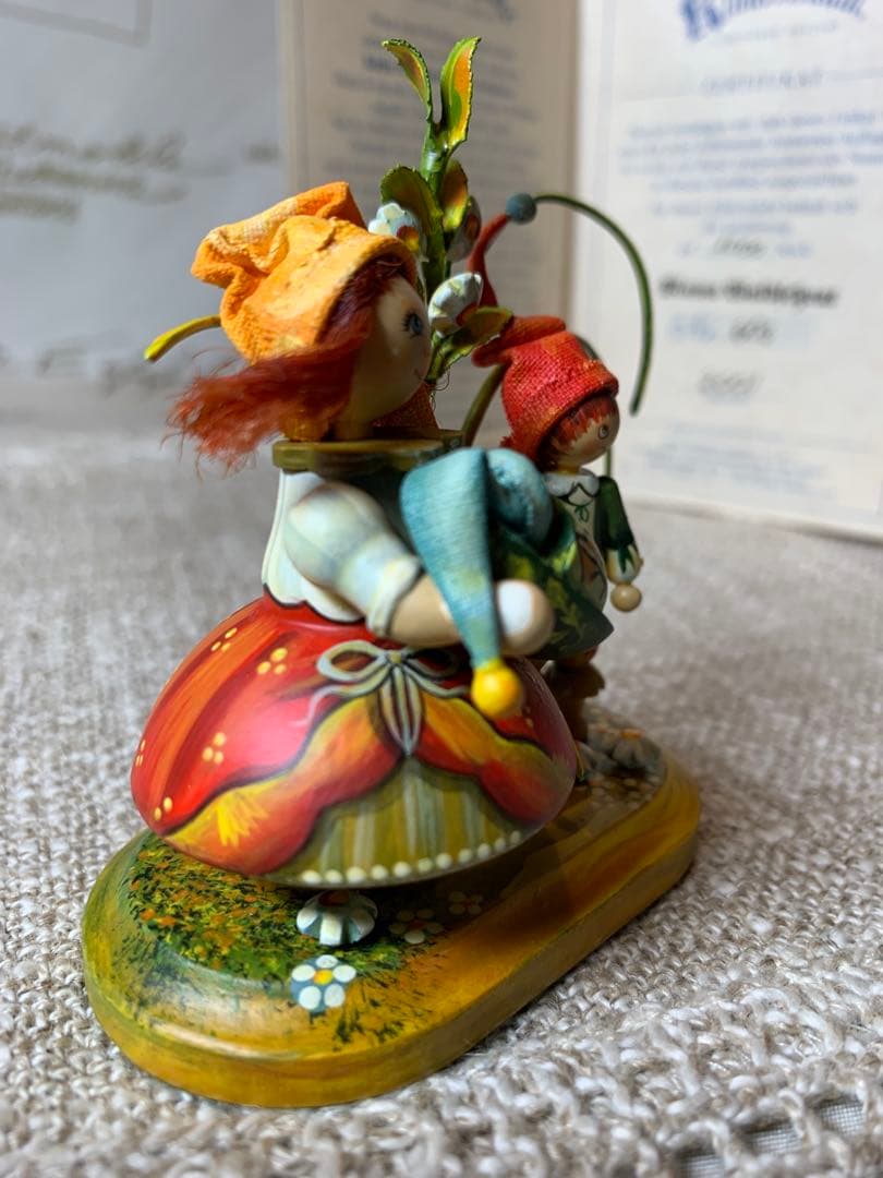 ドイツ製　木製人形　ケーテウォルファルト社の2001年度限定の兄弟の可愛い人形！