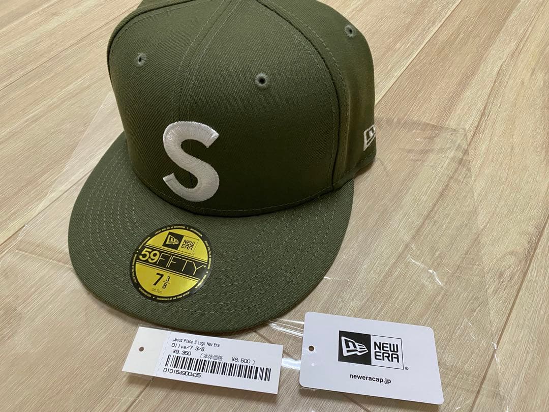Supreme New Era Sロゴ キャップ 7 3/8