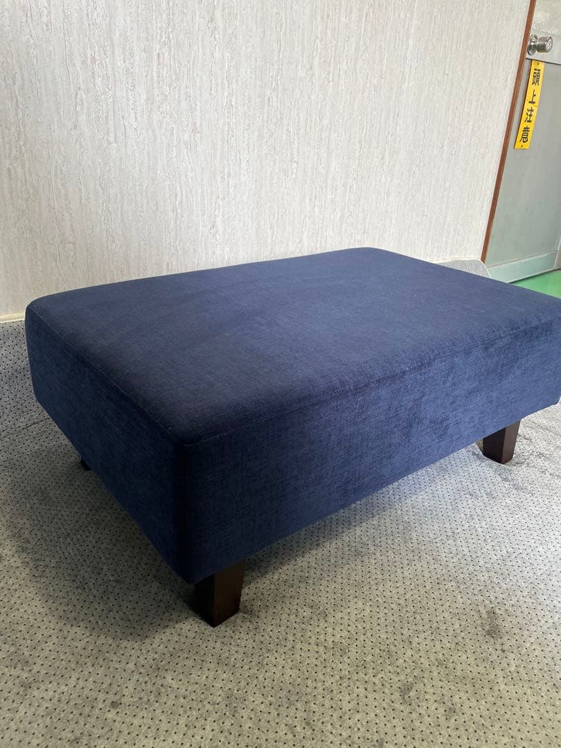 FLANEL SOFA ネイビー オットマン