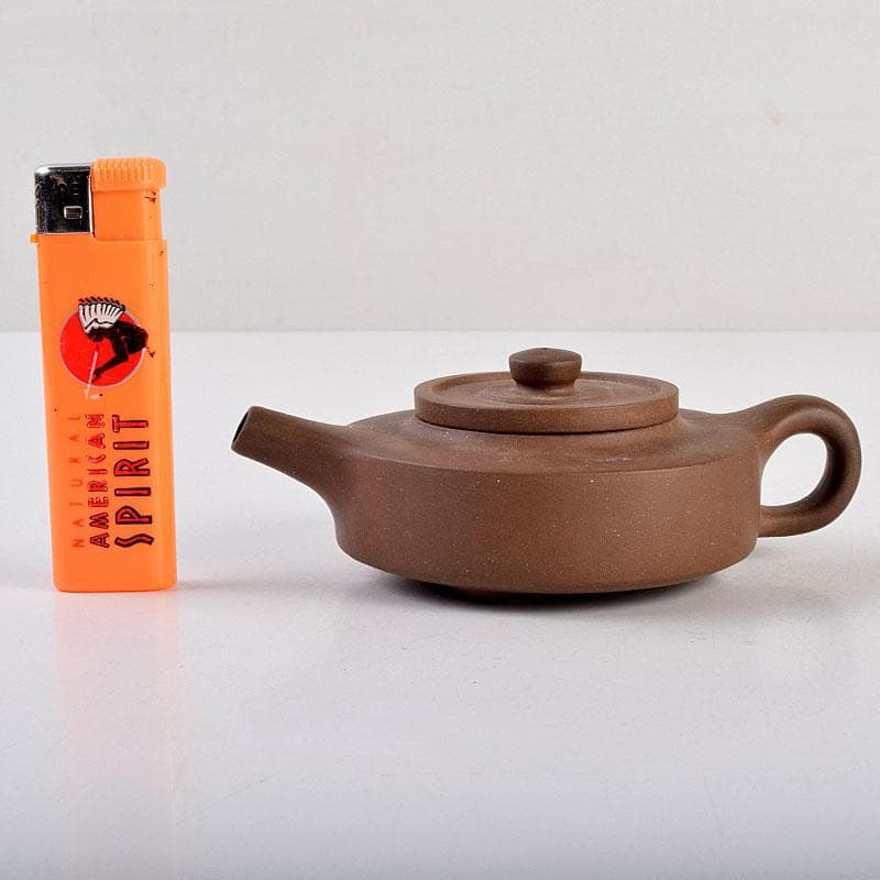 中国　紫砂　朱泥　急須　茶壷　在銘　C　9270