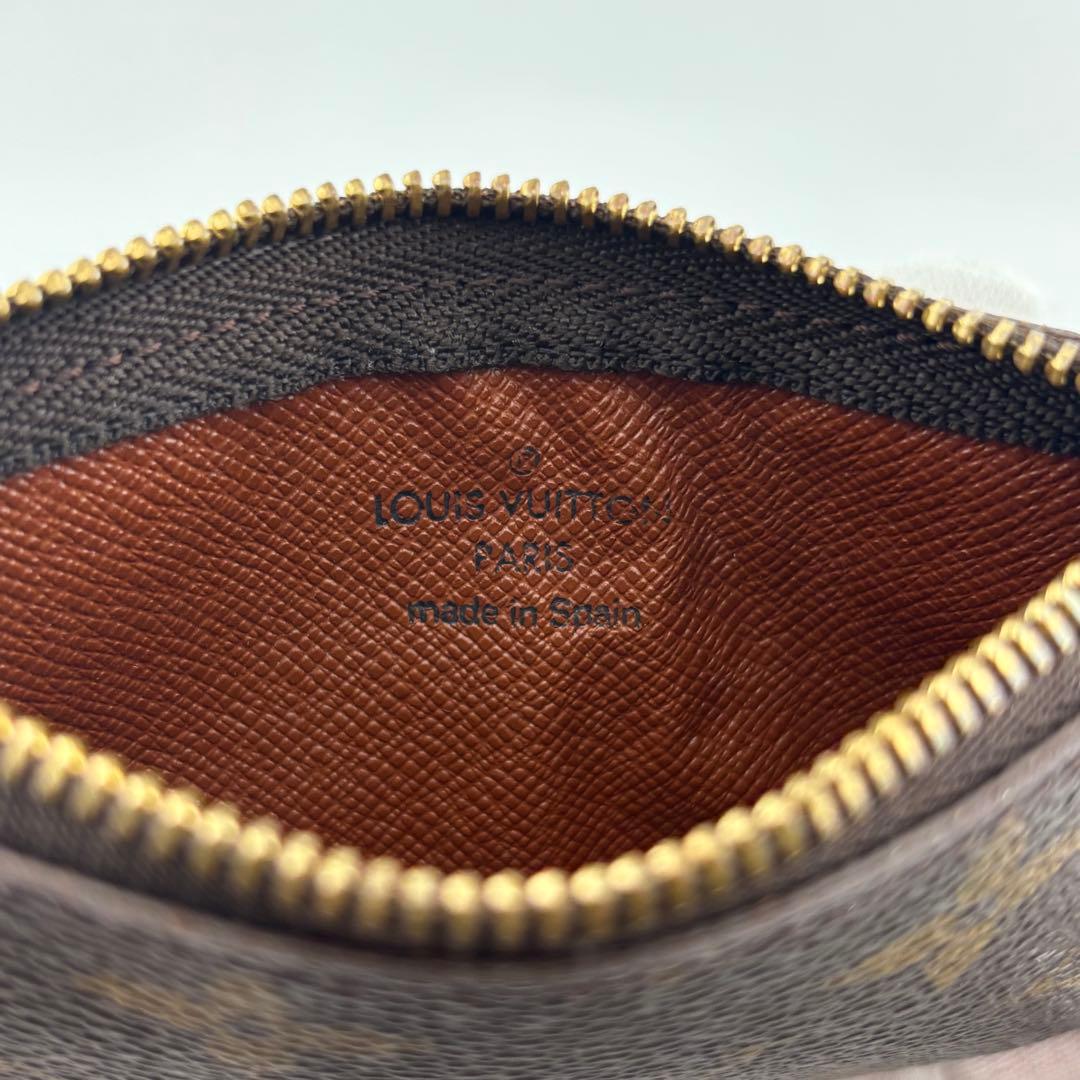 【美品】ルイヴィトン　ポシェット・クレ　モノグラム　ケース　ブラウン　茶