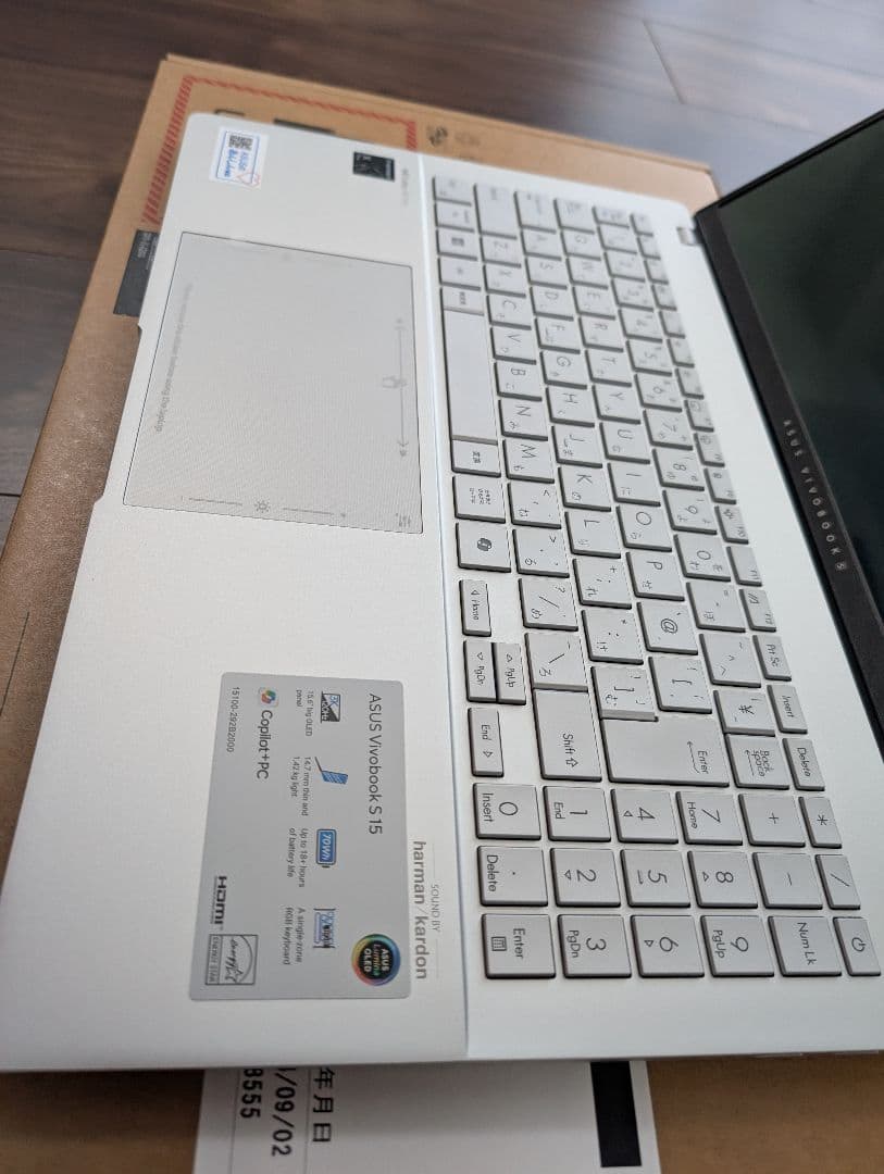 Windowsノート本体 ASUS Vivobook S 15 Copilot+PC 16GB 512GB