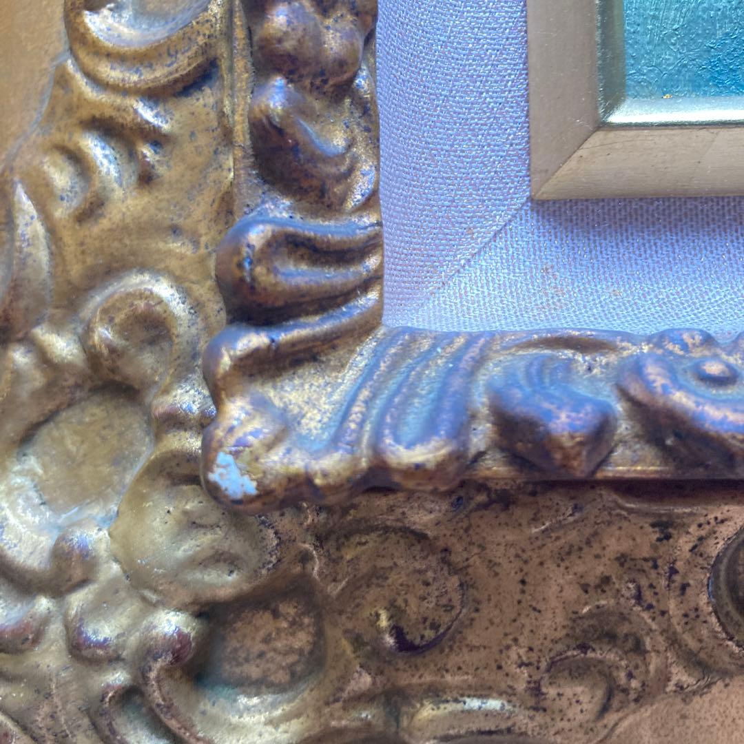 西村龍介　花　サムホールサイズ(縦17横23cm)額36×43cm￼