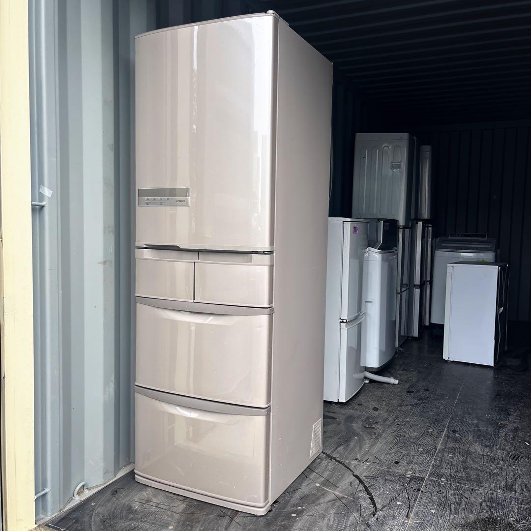 4取付無料！高性能日立モカベージュおしゃれインテリア5ドア冷蔵庫！洗濯機