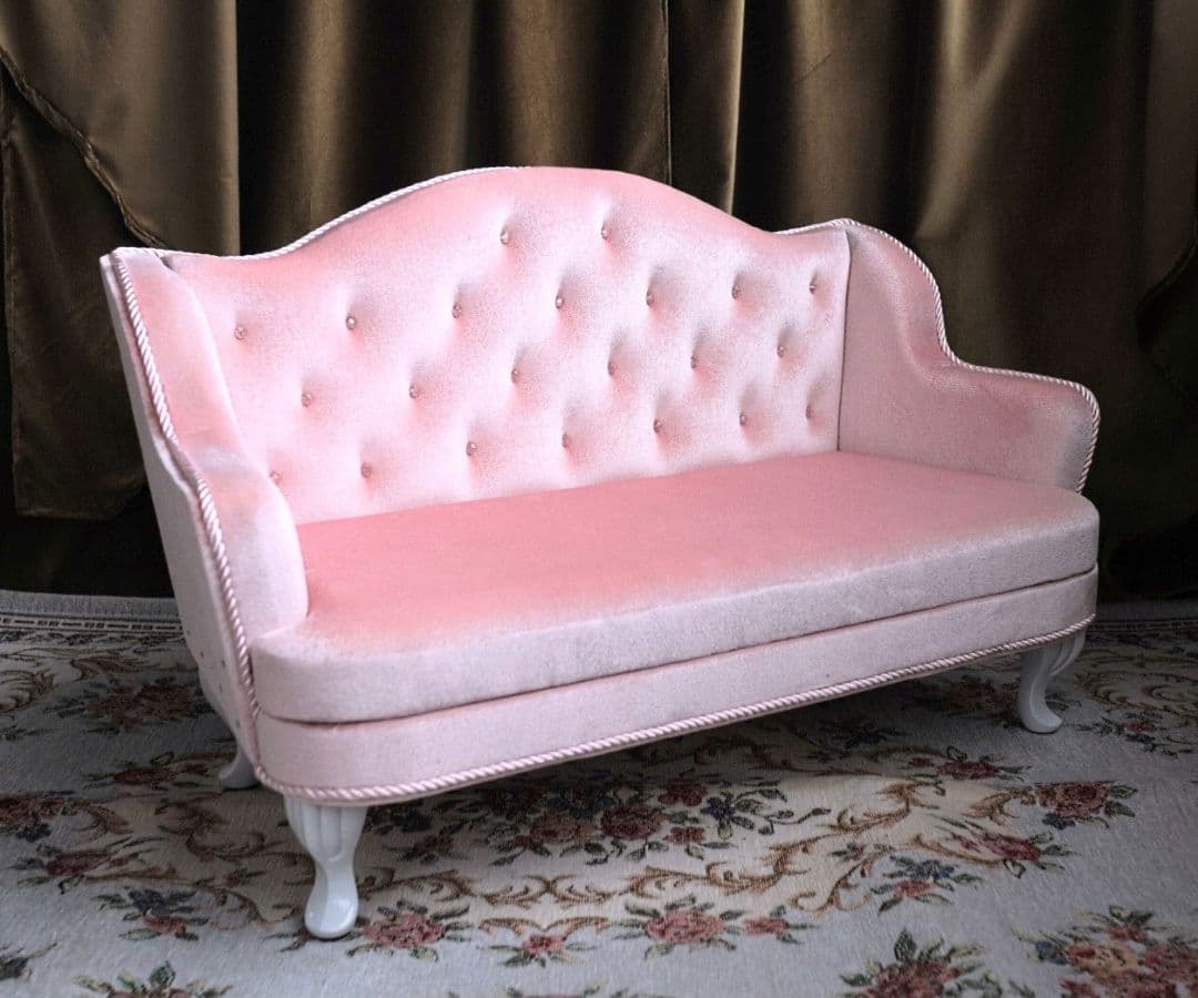 もも 1/3ウィングチェア2.5人用 ピンク