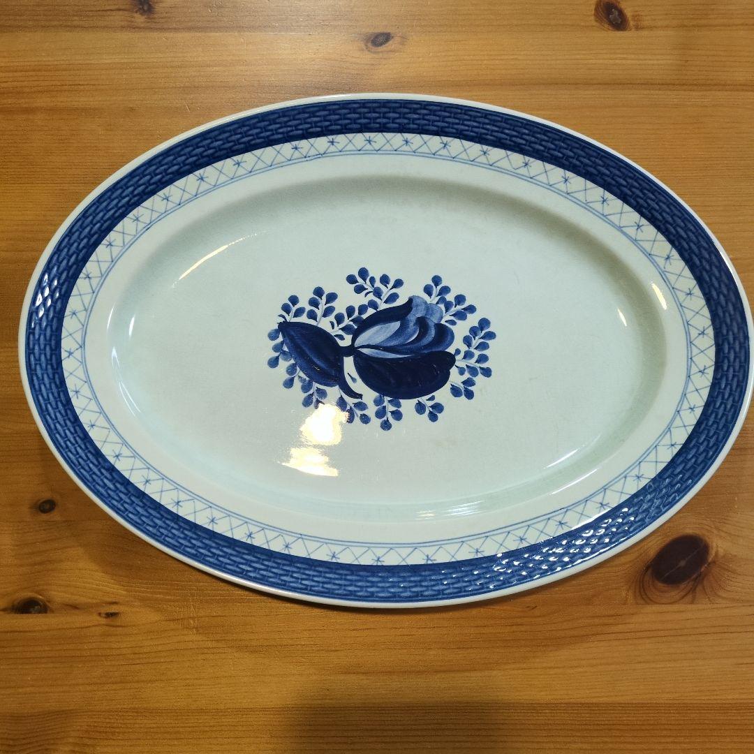   Fajance オーバルプレート