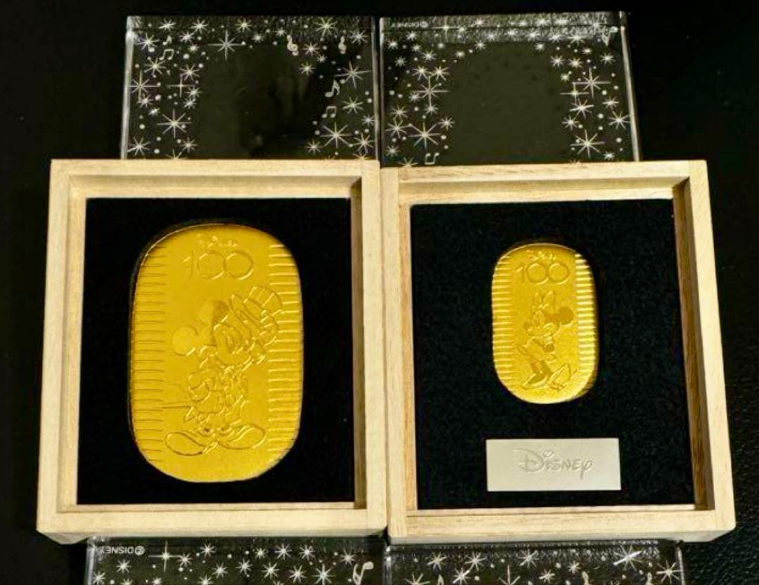 【wflame】Disney100周年記念限定小判純金30g＋10gセット