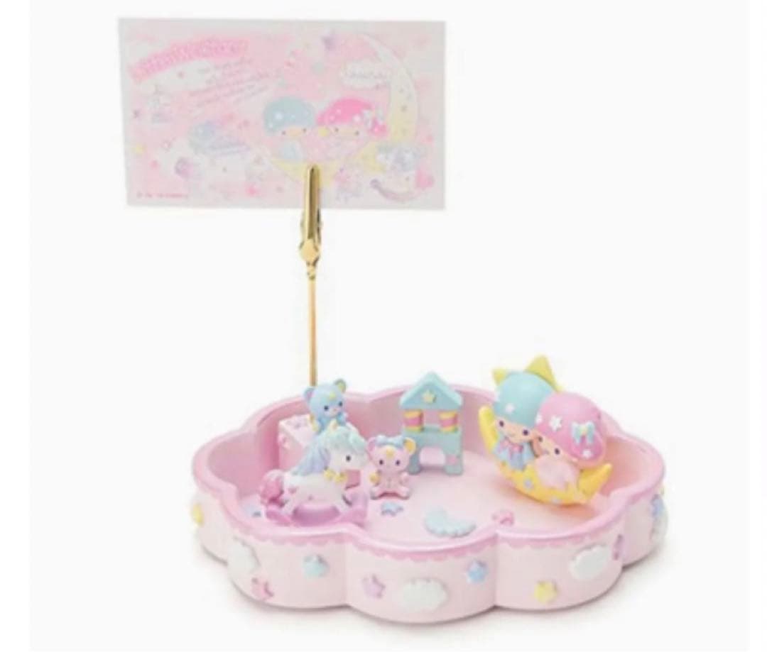 キキララカードクリップ付き デスクトレイ ジオラマ リトルツインスターズ