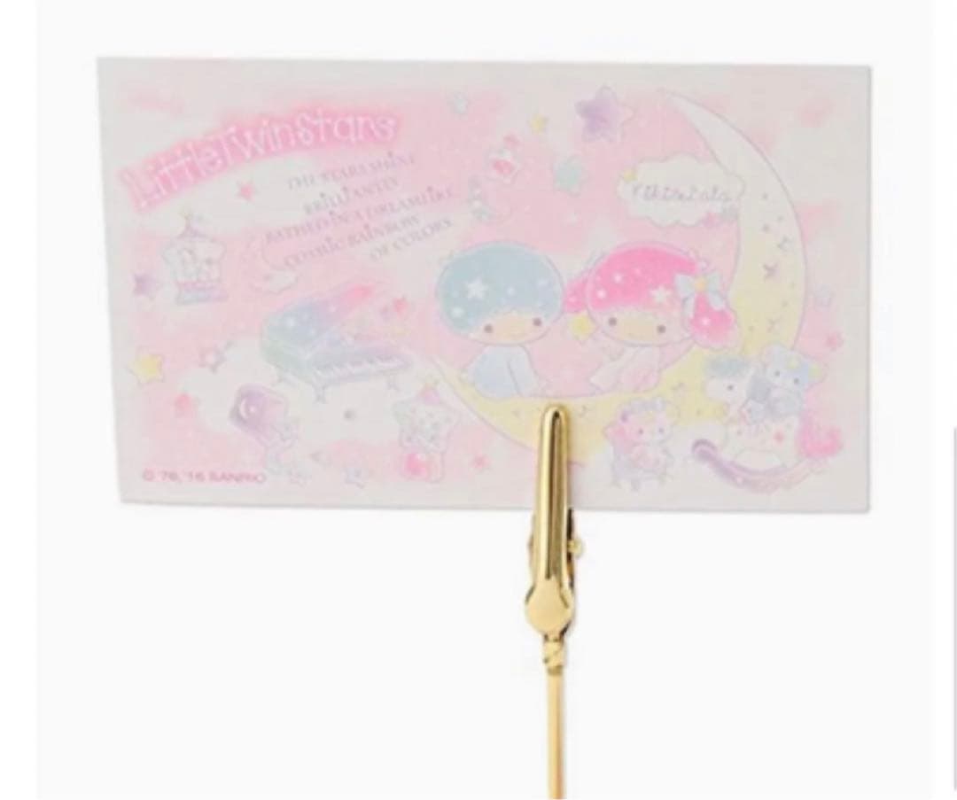 キキララカードクリップ付き デスクトレイ ジオラマ リトルツインスターズ