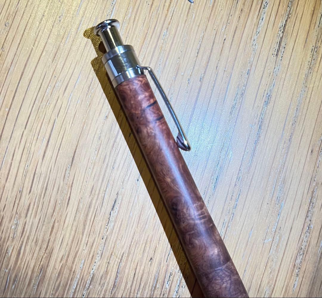 工房楔　花梨瘤　0.5mmシャープペンシル 固定口金付き