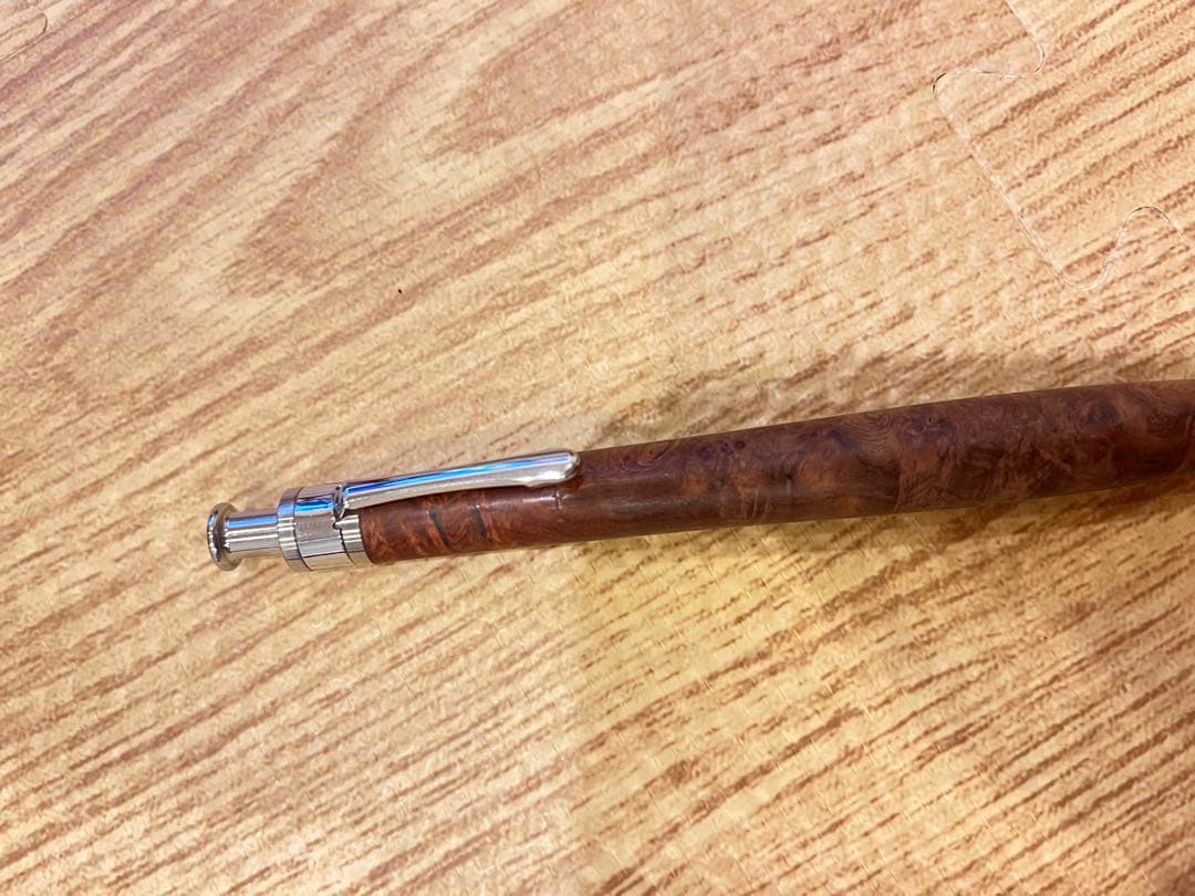 工房楔　花梨瘤　0.5mmシャープペンシル 固定口金付き