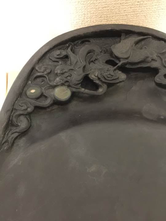 中国硯 大型　28 x 21.5 x 3.8 センチです