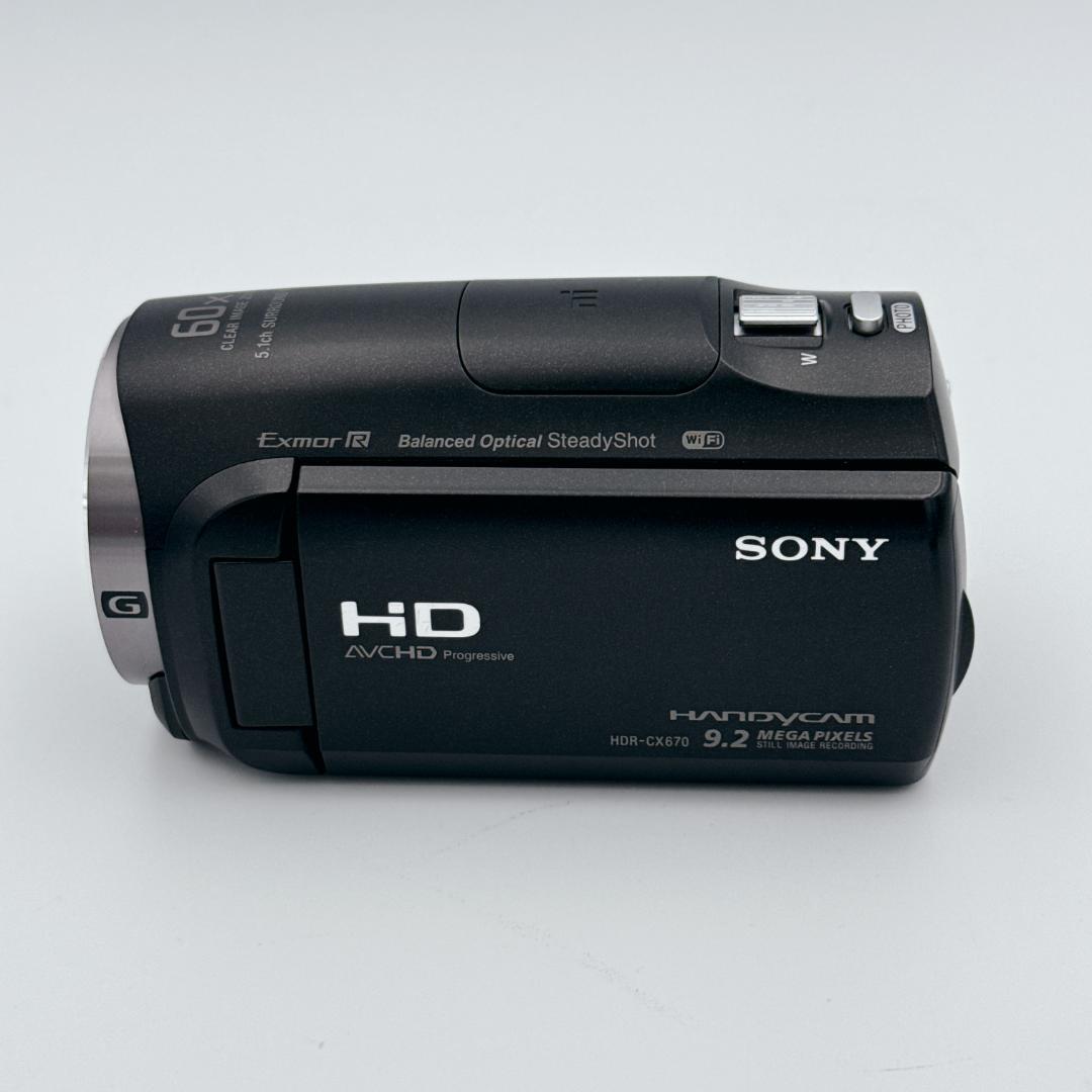 【美品】SONY ハンディカム ビデオカメラ HDR-CX670 ブラック