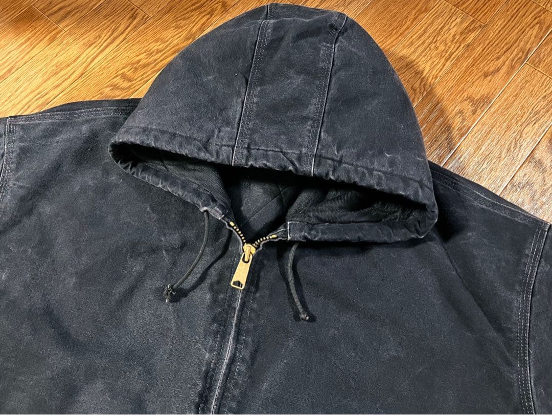 【極上フェード】00s Carhartt ブラック アクティブジャケット 5XL