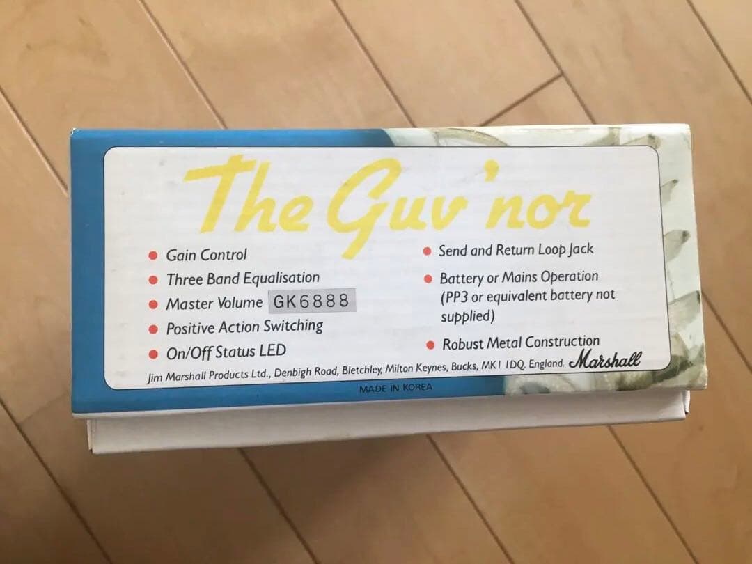 Marshall The Guv'nor マーシャル ガバナー初期韓国 箱付き