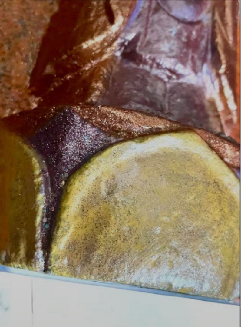 手彩色御影石地蔵像 — 穏やかで優しい表情の30cm手作業彩色