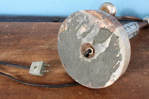 品番　a-0294 二灯電気スタンド　アンティーク　レトロ　照明　電笠