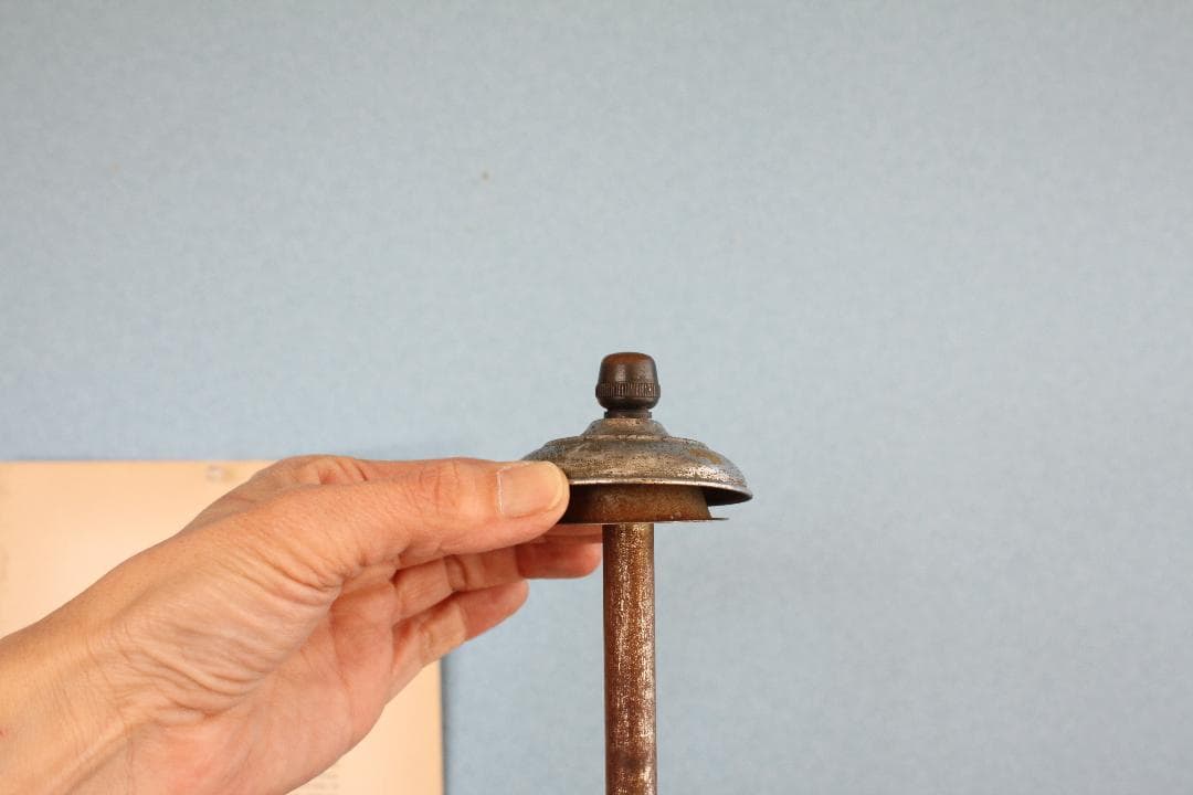 品番　a-0294 二灯電気スタンド　アンティーク　レトロ　照明　電笠