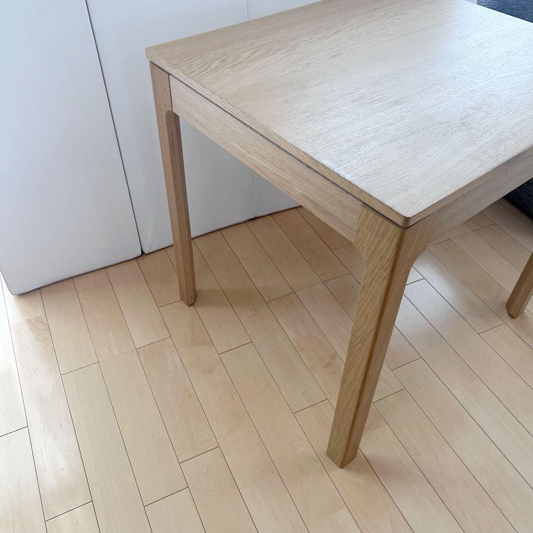 IKEA EKEDALEN 伸長式テーブル W80〜120オーク無垢材 イケア