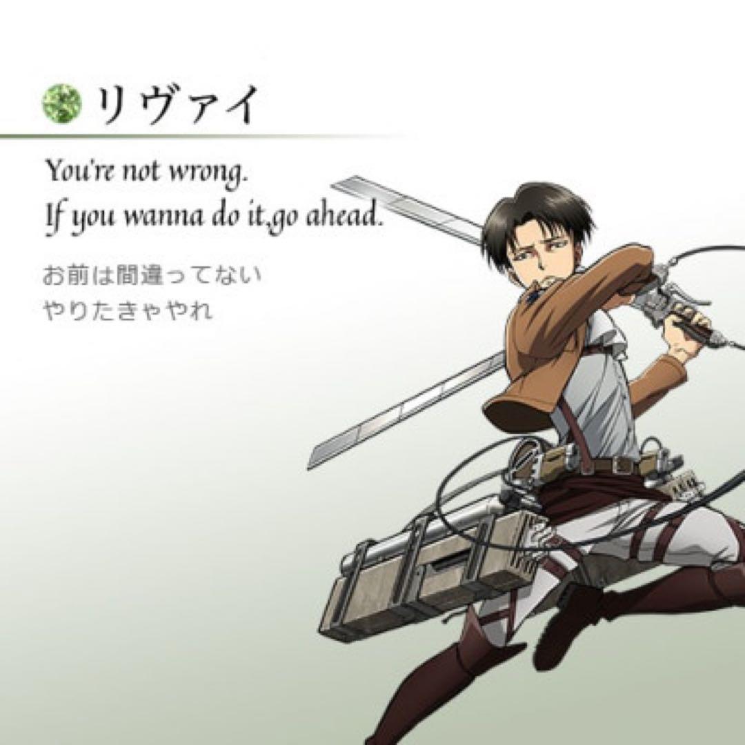 【未使用】【進撃の巨人】メッセージリング リヴァイ silver