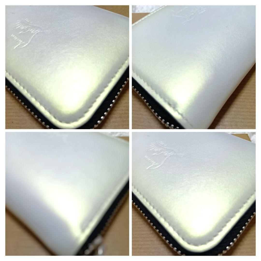 極美品　クリスチャンルブタン　小銭入れ　パネトーネ　オフホワイト　付属品完備