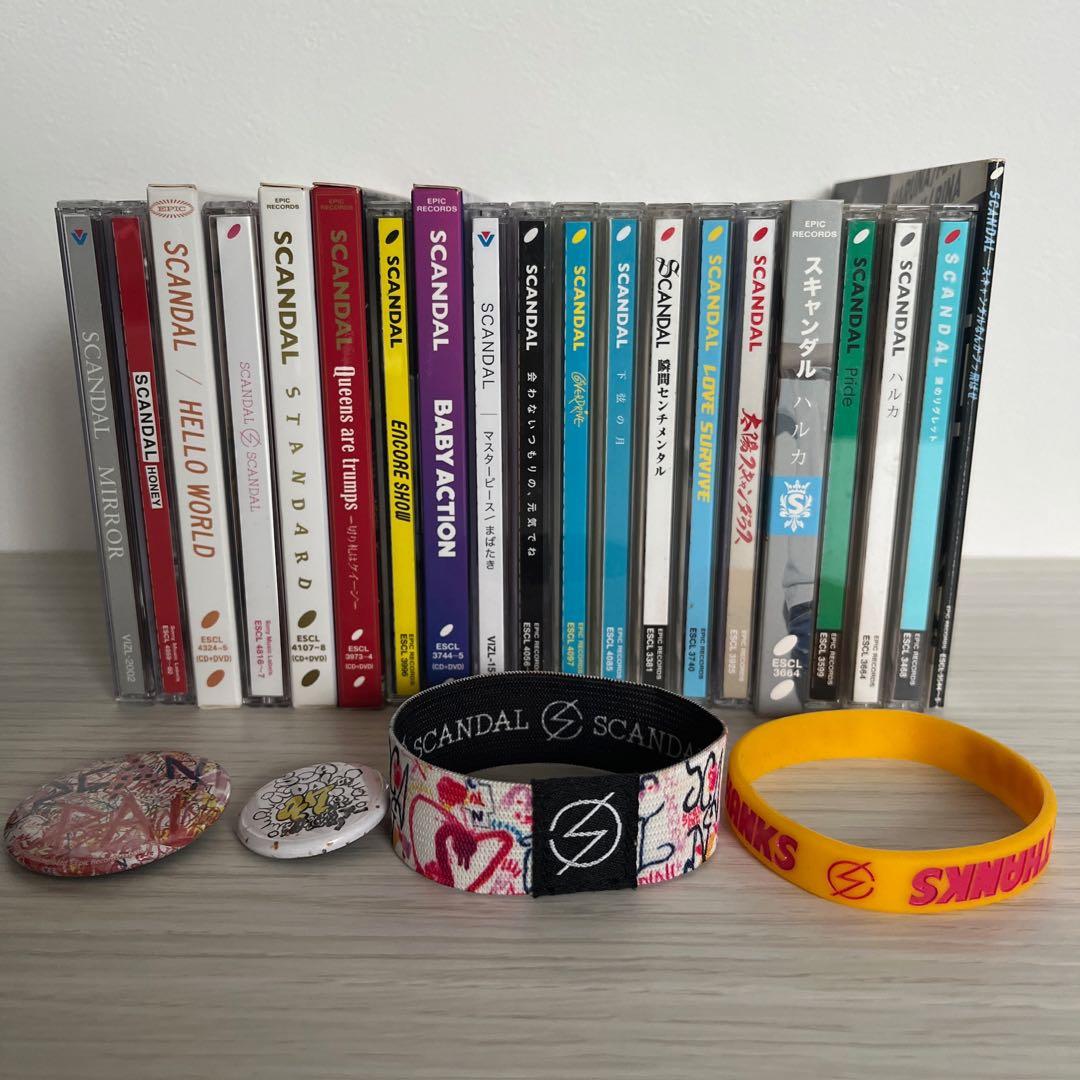 SCANDAL CDDVDラバーバンド缶バッジクリアファイル