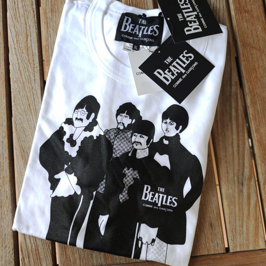 ＸL　コムデギャルソンTHE BEATLES イラストプリント Tシャツ XL
