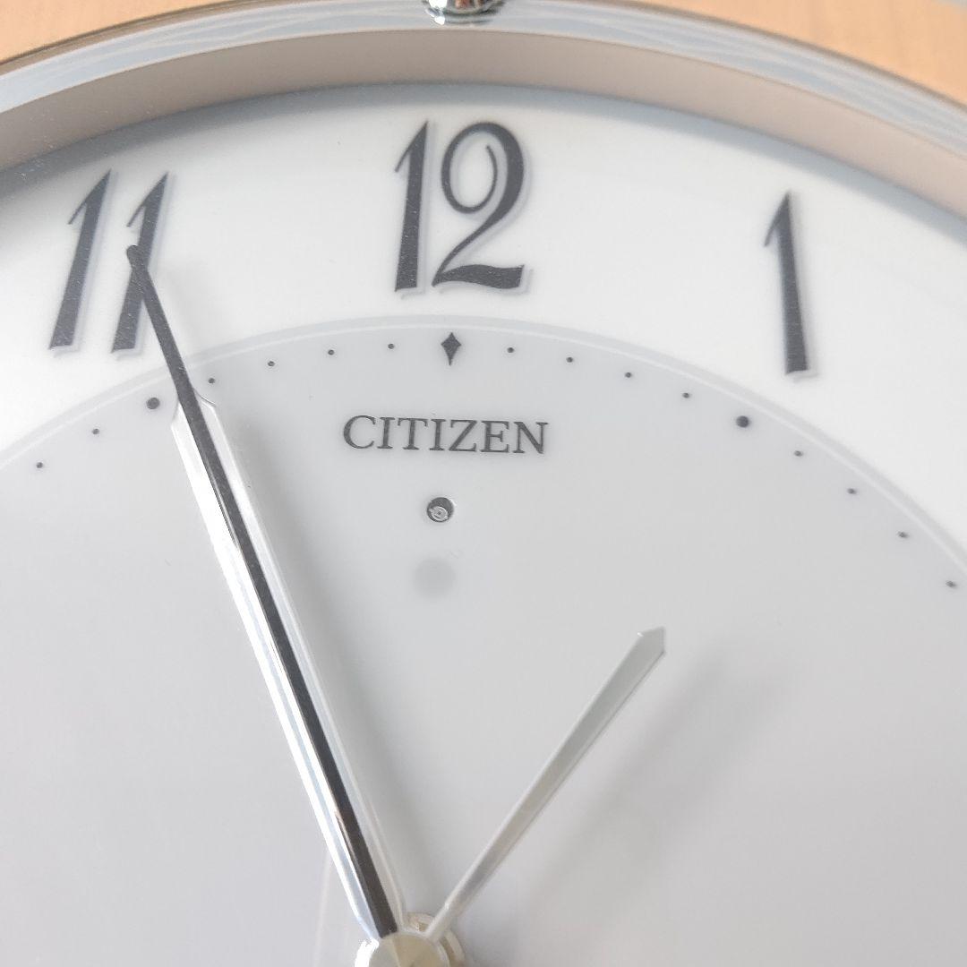 美品　シチズン　リズム　電波　ソーラー　掛け時計　サイレント秒針　クロック