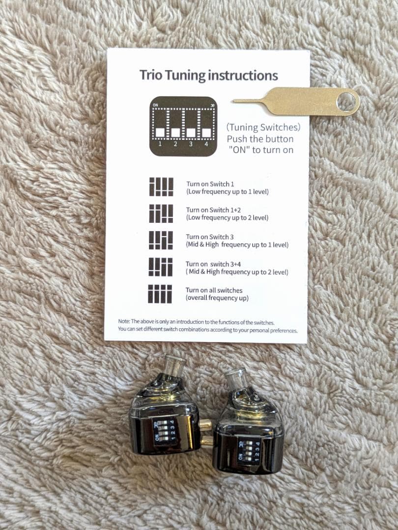 CCA / TRN イヤフォン ＋ 4.4mmバランスケーブル