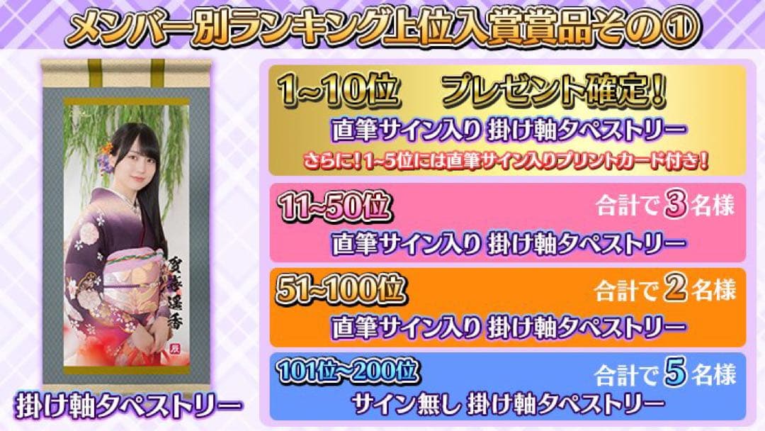 乃木フェス　池田瑛紗　直筆サイン入り　掛け軸　タペストリー　乃木坂46