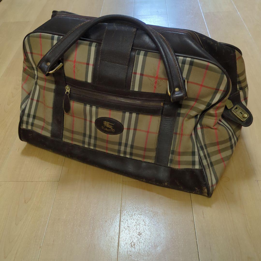 ヴィンテージ　バーバリーズ ボストンバッグ　シャドーホース