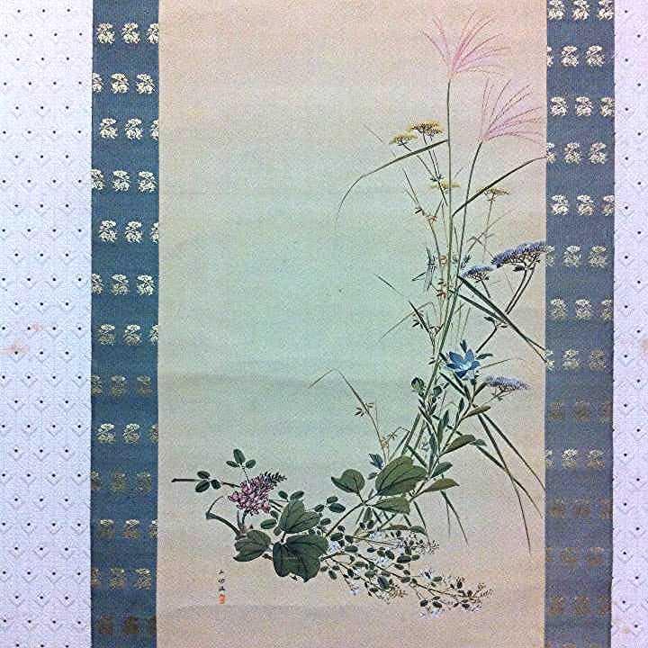 掛軸 掛け軸 草花