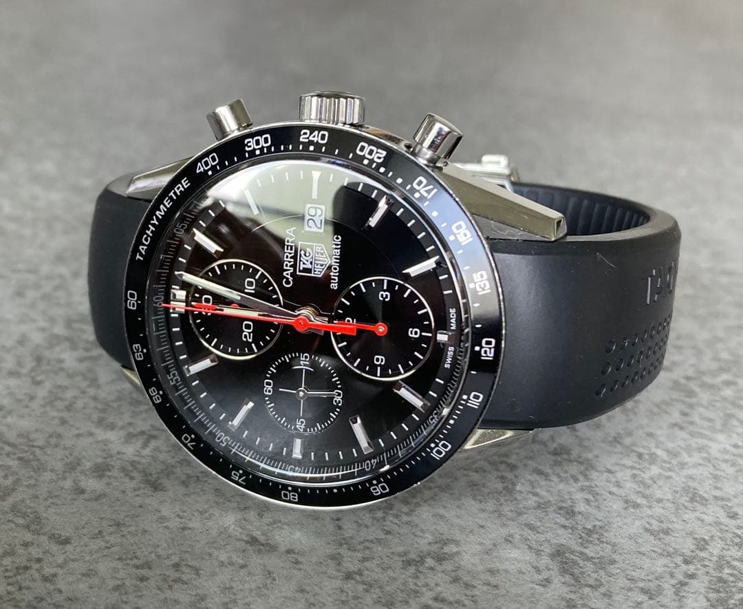 タグホイヤー カレラ CV2014-3 黒(OH: 2024/11)