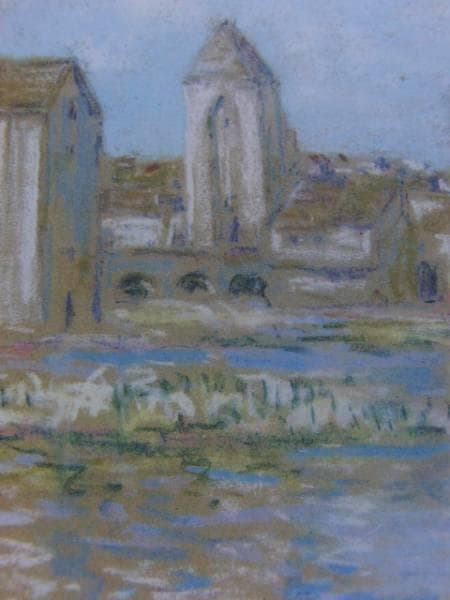 Alfred Sisley、モレシュルロワン、希少画集画、新品高級額、額装付