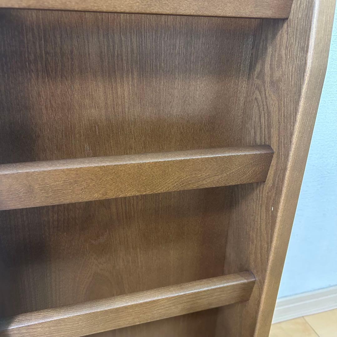 カリモク　スリッパ入れ　木製棚　美品　karimoku 伝統　オールドカリモク