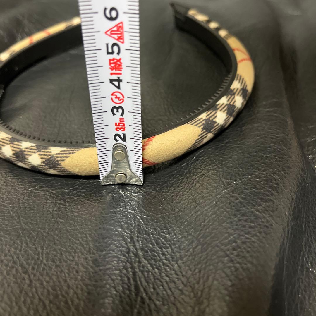 バーバリー・チェック柄ファブリックカチューシャ