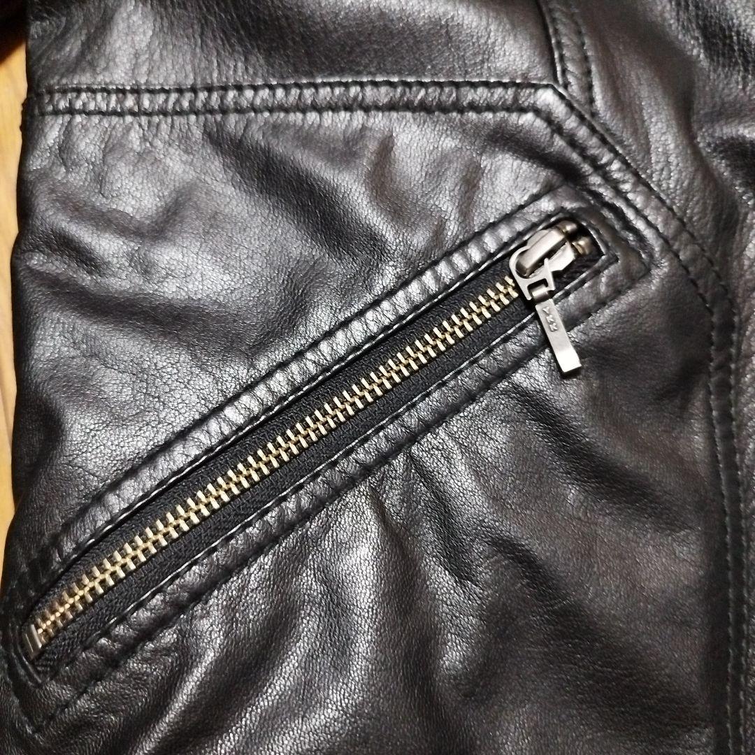 NudieJeans シングルライダースジャケット　レザーロンハーマン