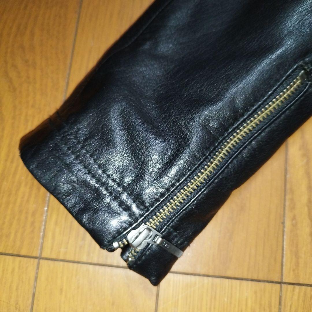 NudieJeans シングルライダースジャケット　レザーロンハーマン