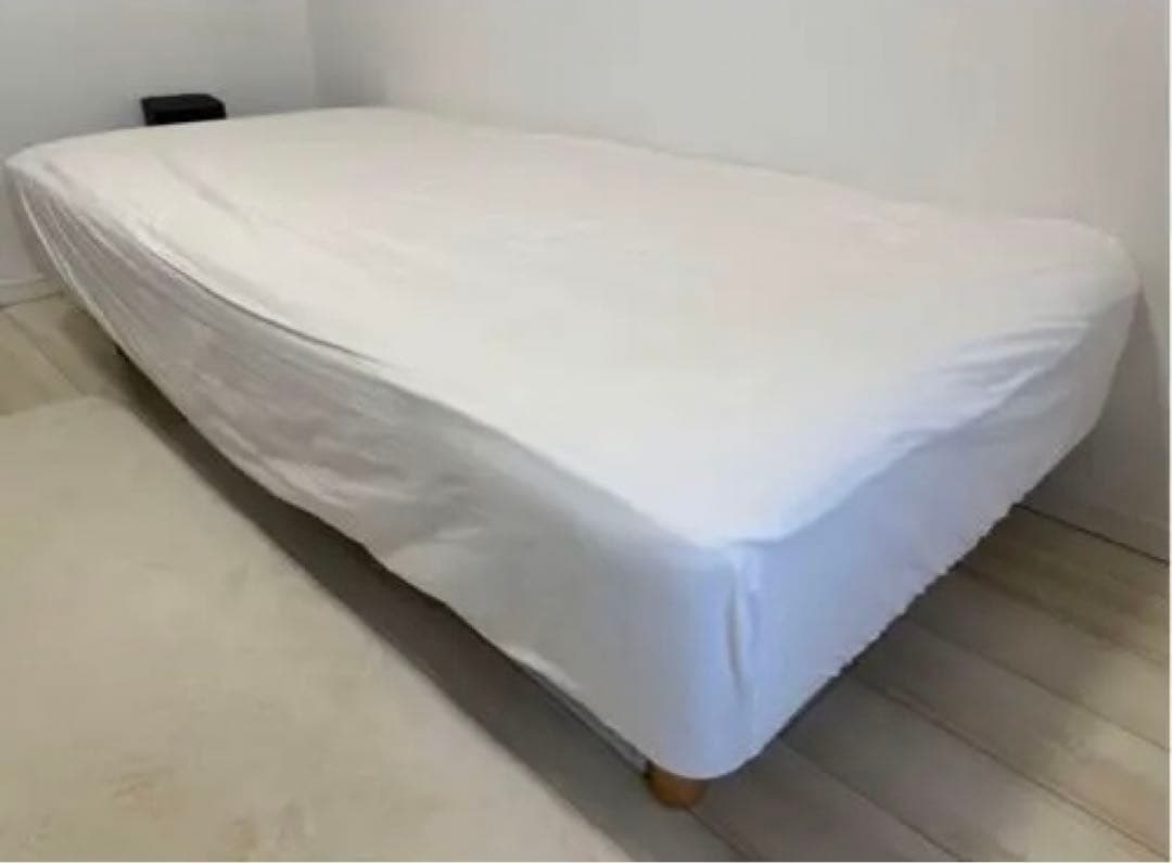 無印良品 高密度ポケットコイル シングルベッド 脚付