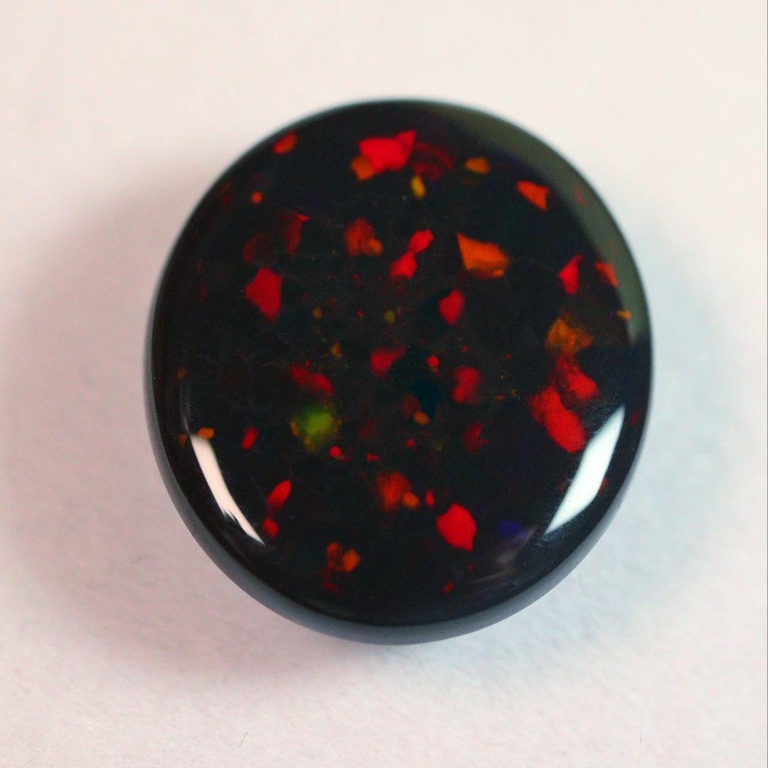 取置き可能　真紅 8ct オーストラリア ライトニングリッジ産　ブラックオパール