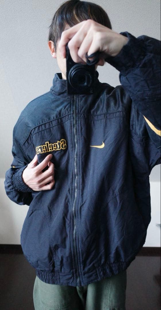 ナイキNFLスティーラーズ中綿ジャケット90s刺繍ロゴヴィンテージスタジャン